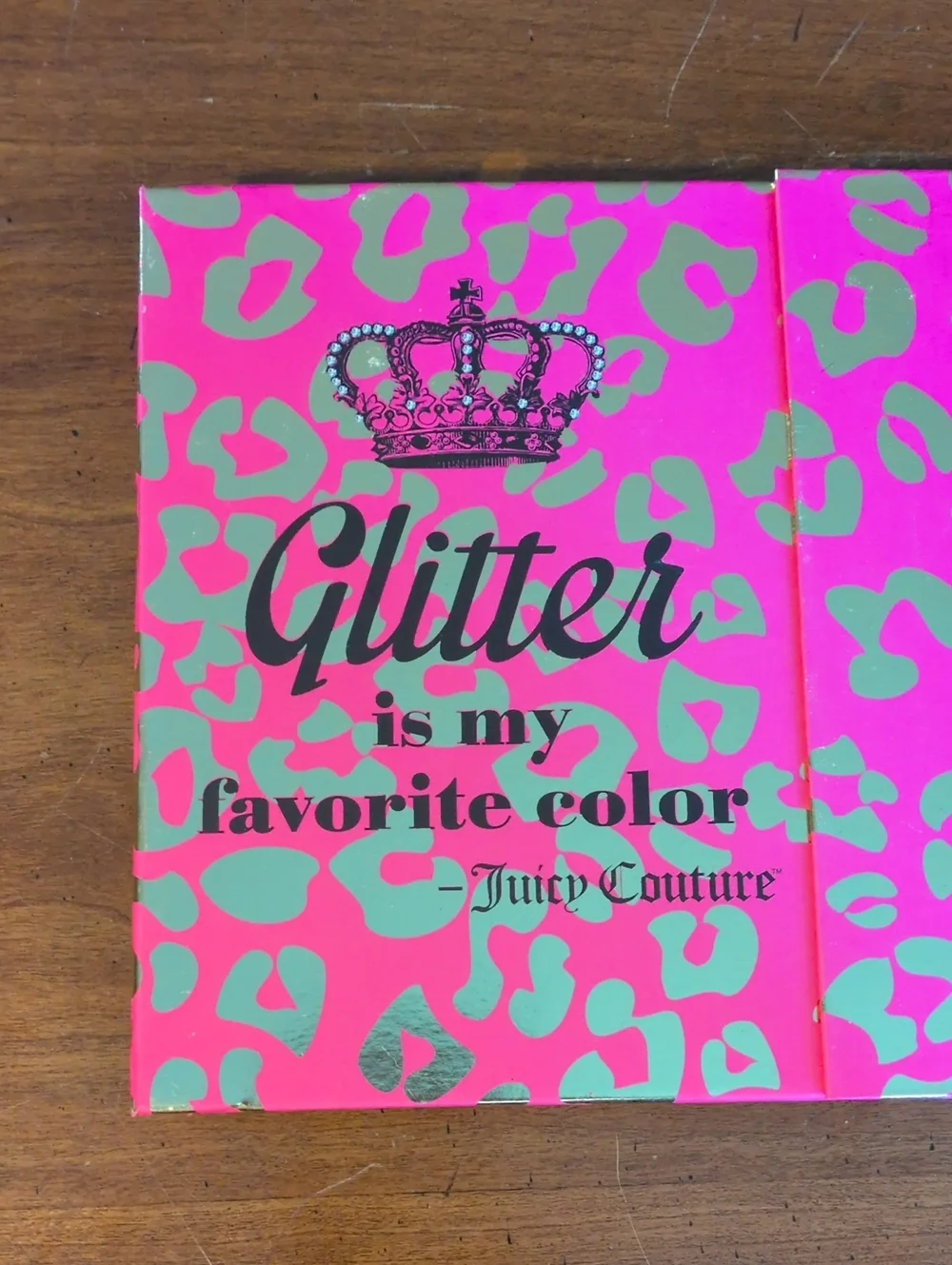 Juicy Couture Planner Organizer Small Notes Glitter Is My Favorite Color Trifold